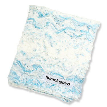 Cotton Candy/Ivory Minky Baby Blanket | Luxury Double-Sided Infant Blanket