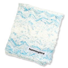 Cotton Candy/Ivory Minky Baby Blanket | Luxury Double-Sided Infant Blanket