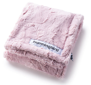 Candyfloss Pink Minky Baby Blanket by Hummingbird